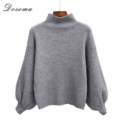 New Winter Thick Half Turtleneck Warm Women Sweaters And Pullovers