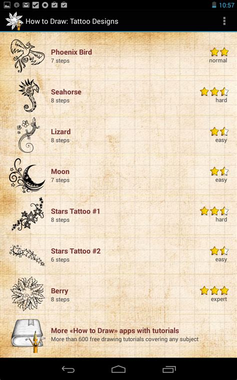 How To Draw Tattoo Designs Pro App On The Amazon Appstore