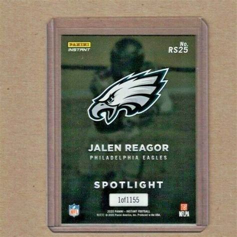 2020 Panini Instant Rookie Spotlight Jalen Reagor Philadelphia Eagles