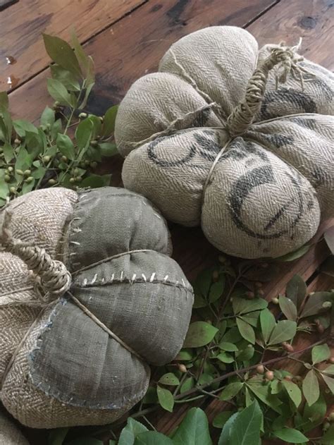 My Handmade Grainsack Heirloom Pumpkin Decoration