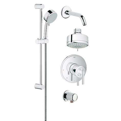 Grohe Atrio Grohflex Bath and Shower Set - Starlight Chrome | Free ...