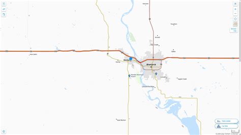 Mandan North Dakota Map