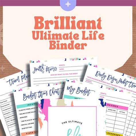 Ultimate Life Binder Planner Budget Blog Planner Habit Etsy Australia