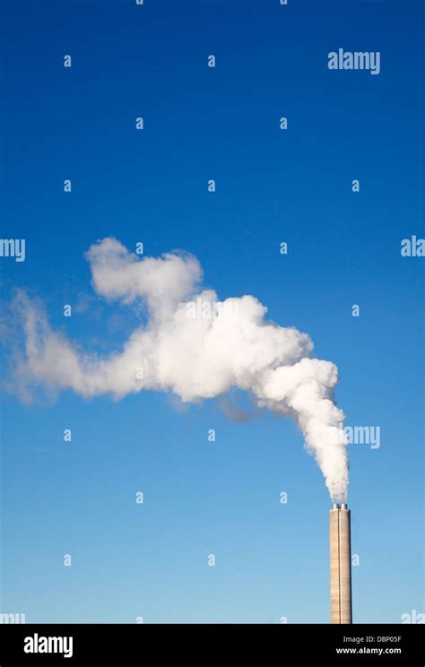 Pollution From Industrial Smoke Stack Stock Photo Alamy