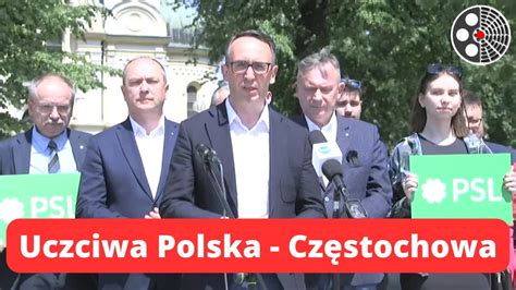 Koalicja Polska Konferencja Prasowa Uczciwa Polska Cz Stochowa