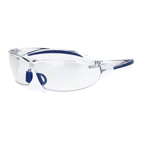 Ansi Z871 Warp Around Mens Shatterproof Safety Glasses U6 Clear Lens