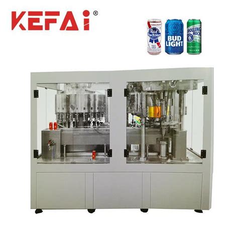 Kefai Full Automatic Aluminum Beer Can Monoblock Carbonated Drinks