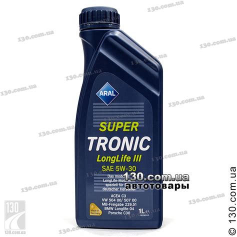 Aral SuperTronic Longlife III SAE 5W-30 — synthetic motor oil — 1 L for ...