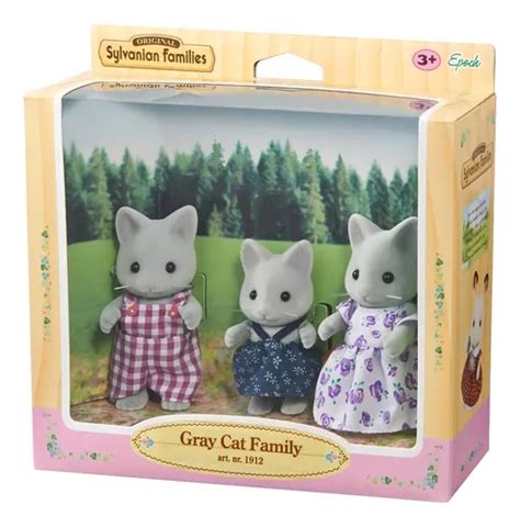 Sylvanian Families Familia De Gatos Intek Original Mercadolibre