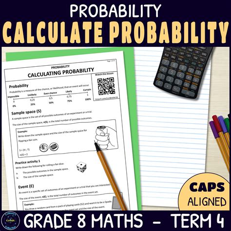 Calculating Probability - Grade 8 Maths Term 4 Lesson 16 CAPS - Colleen ... 