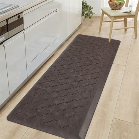 MeyJey Kitchen Rug Anti Fatigue Kitchen Mat Non Skid Waterproof Floor