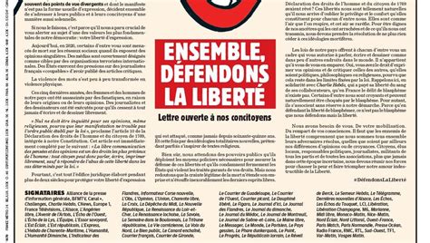 Charlie Hebdo De Nouveau Menacé Des Médias Signent Une Tribune Pour