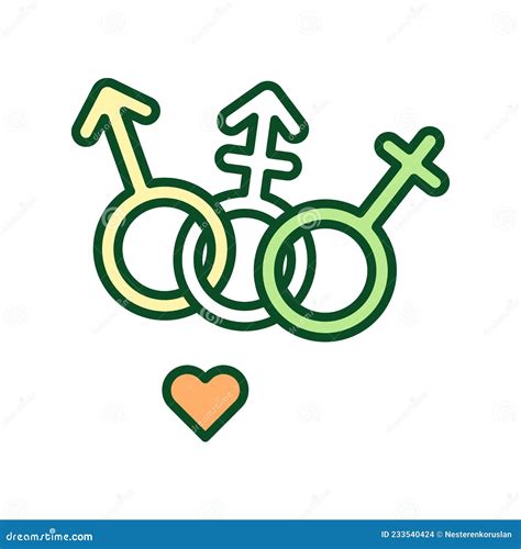 Gender Equality Rgb Color Icon Stock Vector Illustration Of Inclusion