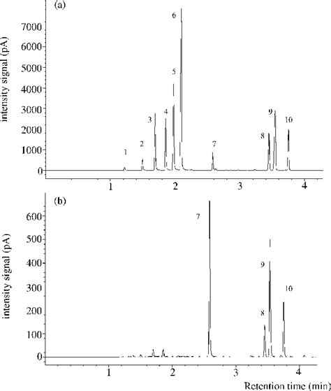 A Chromatogram Of The Standard Mixture G L Of Each Ether