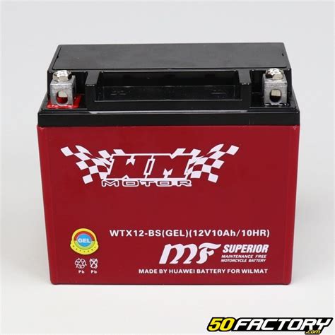 Batterie YTX12 BS 12V 10Ah Gel Aprilia Atlantic Gilera Kymco