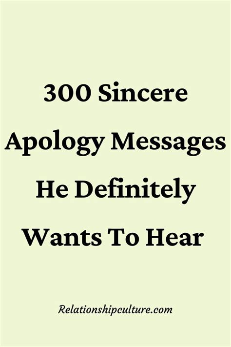 300 Sincere Apology Messages He Definitely Wants To Hear Apologizing