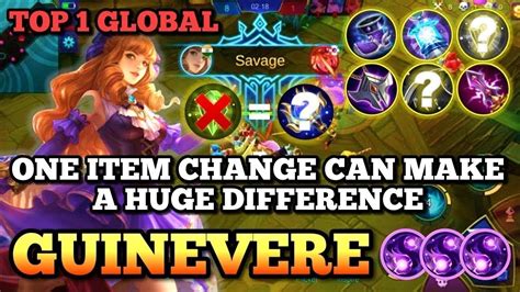 Guinevere Best Build Top 1 Global Guinevere Guinevere Mobile