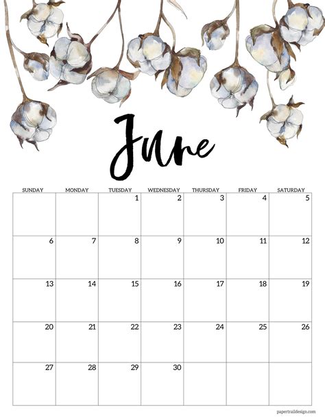 Printable Calendars June Printable Calendars AT A GLANCE