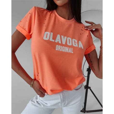 T Shirt Damski Olavoga Jo Neon Oso Rozmiar M