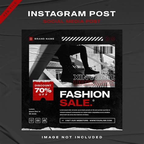 Premium Psd Urban Streetwear Fashion Sale Instagram Post Template Design