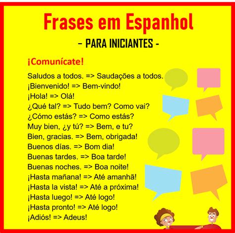 Frases Em Espanhol Para Iniciantes Palavras Em Espanhol Aprender