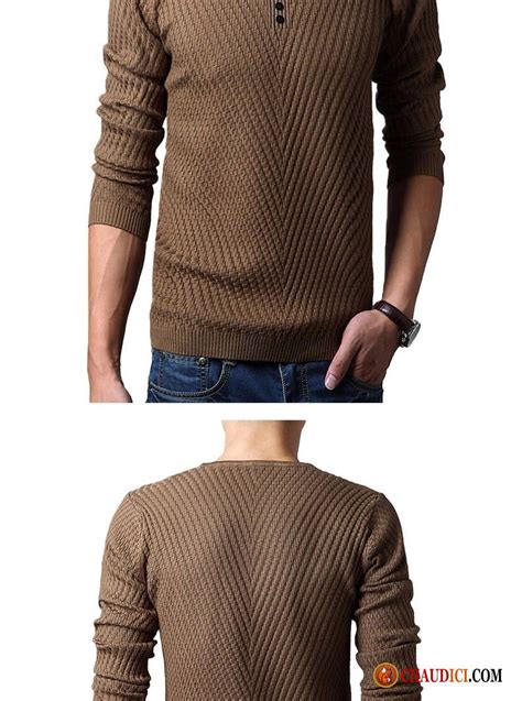 Pull Homme Col V Avec Coudiere Printemps Col V Homme En Maille Longues