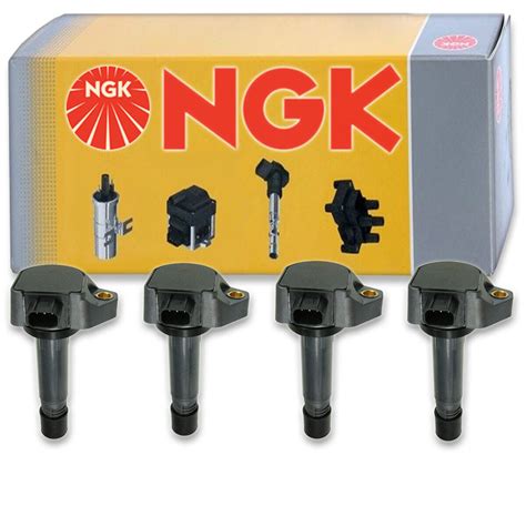 Pcs Ngk Ignition Spark Plug Coils Kit For Honda Civic L L