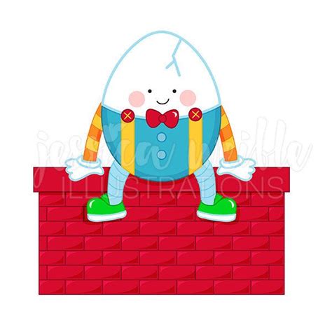 Humpty Dumpty Cute Digital Clipart Mother Goose Rhyme Clip Art Nursery Rhyme Graphics Humpty