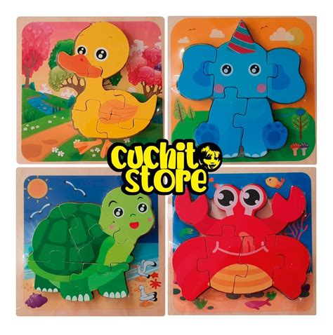 Pack Puzzles Rompecabezas D Encaje Madera Juguete Ni O Mercado Libre