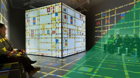 Projections Of Mondriaan On A Semi Transparent Cube By Showtex Youtube