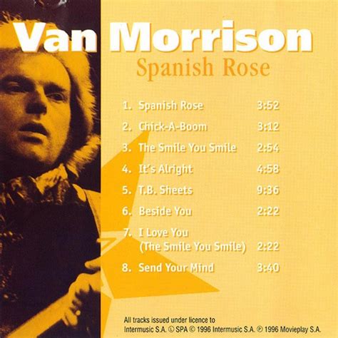 Car Tula Interior Frontal De Van Morrison Spanish Rose Portada