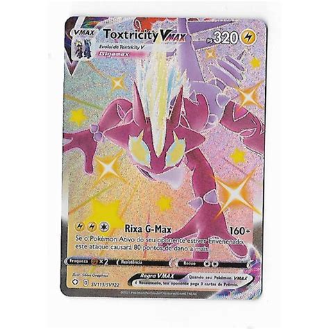 Pokemon Toxtricity Vmax Shiny Full Art Espada E Escudo Destinos