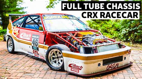 Full Tube Chassis Crx Racecar With A Year Old Engine And It Still