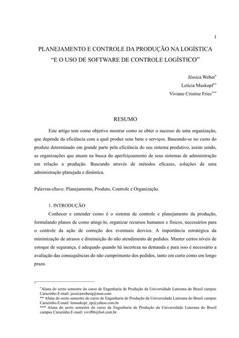 PDF E O USO DE SOFTWARE DE CONTROLE LOGÍSTICO PDF file1