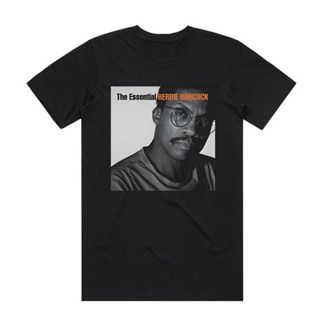 Herbie Hancock The Essential Herbie Hancock Album Cover T Shirt Black