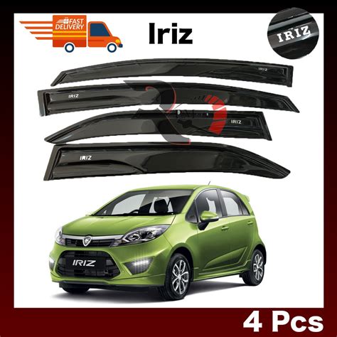 Pcs Air Press Iriz Window Tingkap Kereta Door Visor Mugen Move