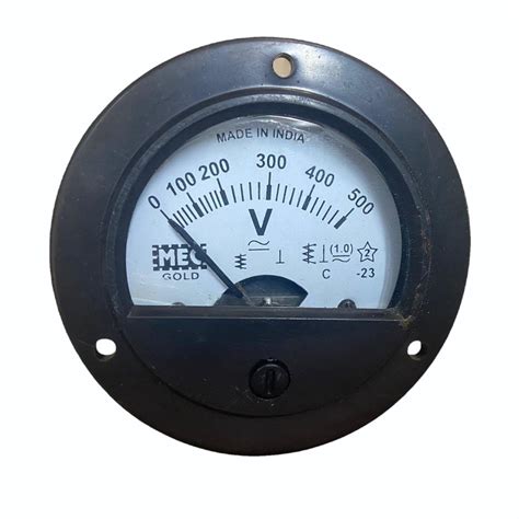 Mec Gold Electricity Sr65 Round Analog Panel Meter For Electronic Industry Dimension 65mm