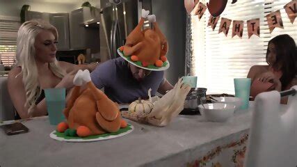 My Girlfriend MILF Mom Keep Flirting At Thanksgiving Table Armani Black