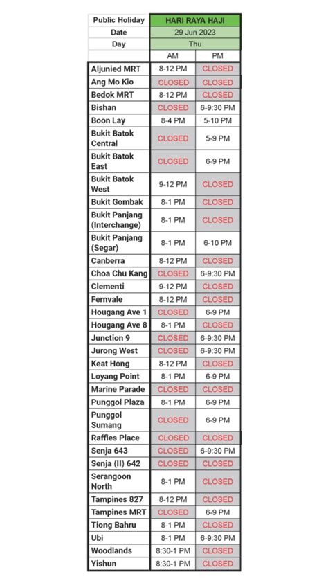 Clinic Opening Hours For Hari Raya Haji 2023 OneCare Medical Clinics