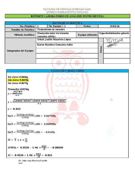 Reporte Instru Pr Ctica Qu Mico Farmac Utico Bi Logo Dr Aldo Isaac