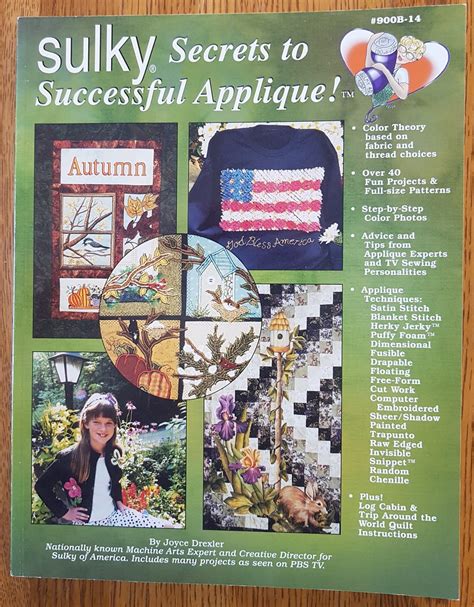 Sulky Secrets To Successful Applique 900b 14 By Joyce Dexter Etsy