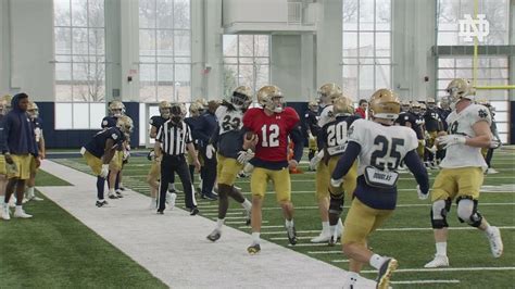 Notre Dame Football Spring Practice 13 Highlights Youtube