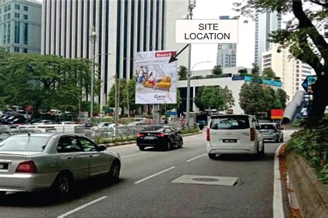 Firstboard 1 Sided Vertical Minipole Billboard At Jalan Ampang Kuala