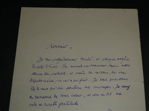 Henry de Montherlant Lettre autographe signée 1934 Catawiki