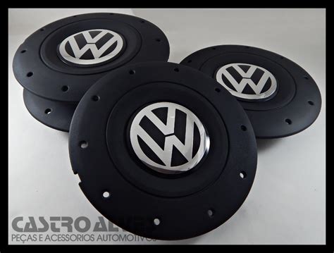 Jg 4 Pçs Calota Tampa Roda Ferro Vw 4x100 Aro14 15 Amarok Pf R 97 98