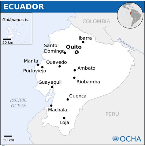 Ecuador Map And Ecuador Satellite Images