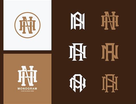 Premium Vector Letters An Or Na Monogram Template Logo Initial For