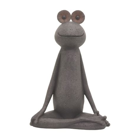Sitting Frog Hands On Knees Ornament Fab Home Interiors