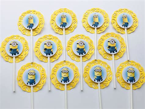 Minions Cupcake Topper Minion Cupcake Toppers Minion Cupcakes