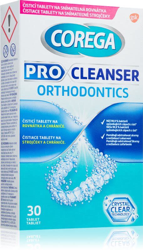 Corega Pro Cleanser Orthodontics Tablete Za I Enje Zobnega Aparata